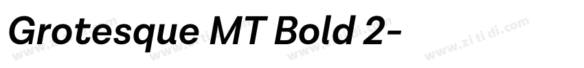 Grotesque MT Bold 2字体转换